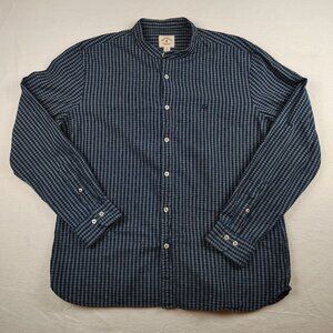 Brooks Brothers Red Fleece Cotton Blue Plaid Shirt Mens XL